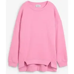 bonprix Oversize-Sweatshirt aus Baumwoll-Mixpink 48Damen