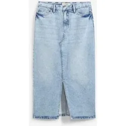 bonprix Jeansrock in Midilängeblau 40Damen