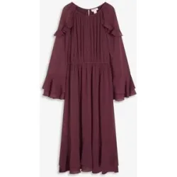 bonprix Chiffonkleid mit Volantsrot 44Damen