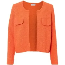bonprix Bouclé Strickjackeorange 44Damen