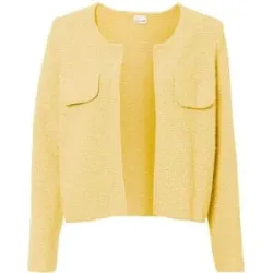 bonprix Bouclé Strickjackegelb 44Damen