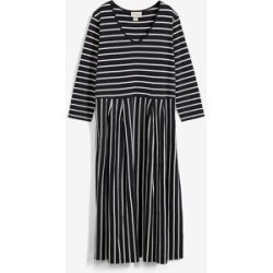 bonprix Baumwoll-Jerseykleid, Midilängeschwarz 44Damen