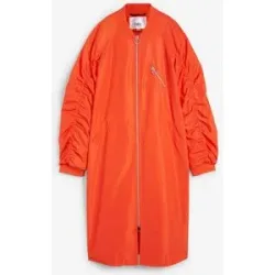 bonprix Blouson-Mantel mit Strickkragenorange 56Damen