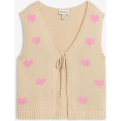 bonprix Strick-Weste aus Baumwoll-Mixbeige 40Damen