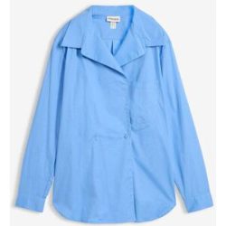 bonprix Longbluse mit V-Ausschnittblau 36Damen