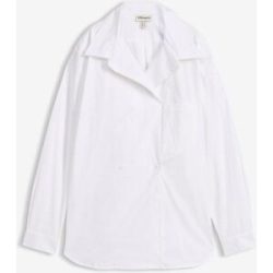 bonprix Longbluse mit V-Ausschnittweiß 36Damen