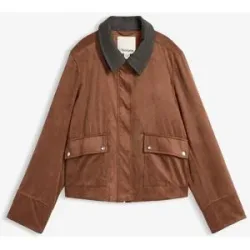 bonprix Velourslederimitat-Jackebraun 54Damen