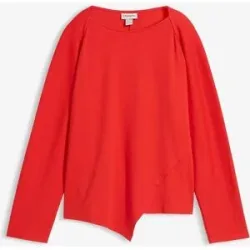 bonprix Langarmshirt aus reiner Bio-Baumwollerot 44Damen