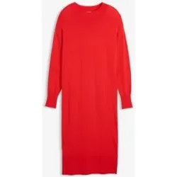 bonprix Lockeres Midikleid aus Viskose-Mixrot 52Damen