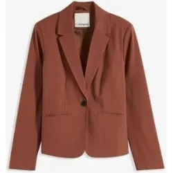 bonprix Blazer mit Paspeltaschenbraun 40Damen