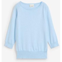bonprix Strickpullover Oversize-Passform, 3/4-Ärmel, aus Seide und Baumwolle
