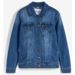 bonprix Stretch-Jeansjacke, Basicblau 52Damen