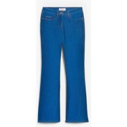 bonprix Bootcut-Jeans Mid Waist, Stretchblau 36Damen