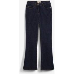 bonprix Bootcut-Jeans Mid Waist, Stretchblau 46Damen