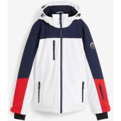 bonprix wasserdichte Ski Funktions-Jacke mit Belüftungsschlitzenweiß 50Damen