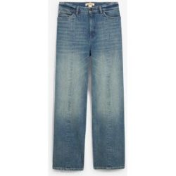 bonprix Loose Straight-Jeans High Waist, Low Stretchblau 46Damen