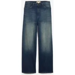 bonprix Loose Straight-Jeans High Waist, Low Stretchblau 40Damen