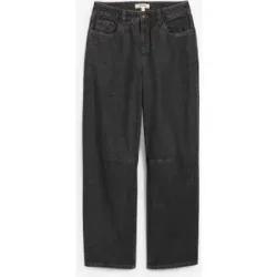 bonprix Barrel-Jeans Mid Waistgrau 42Damen