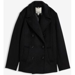 bonprix Cabanjacke aus Wolleschwarz 52Damen