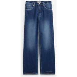 bonprix Weite Jeans loose fit Passform, hoher Bund, aus überwiegend Baumwolle