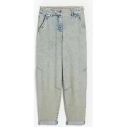 bonprix Boyfriend-Jeans weites Bein, Loose Fit, mit bequemem Gummi am hinteren Bund