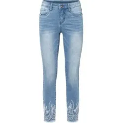 bonprix Skinny-fit-Jeans Skinny Fit, mit Elasthan-Anteil, Cropped Schnitt