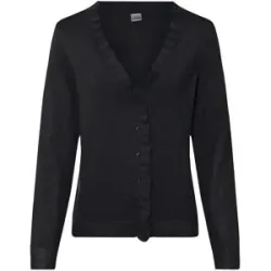bonprix Feinstrickjacke aus fließendem Viskose-Mixschwarz 40Damen