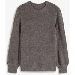 bonprix Pullover mit Ballonärmelngrau 40Damen
