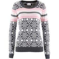 bonprix Norwegerpullover aus reiner Baumwolle, mit klassischem Norwegermuster