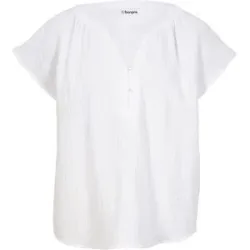 bonprix Musselin-Blusentop aus reiner Baumwolleweiß 46Damen