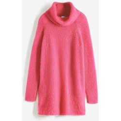 bonprix Rollkragenpullover in kuscheliger Strickqualität, mit weitem Rollkragen, Seitenschlitze