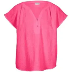 bonprix Musselin-Blusentop aus reiner Baumwollepink 36Damen
