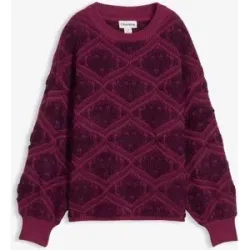 bonprix Boxy-Strickpulloverlila 48Damen
