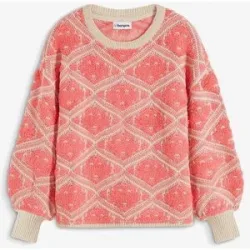 bonprix Boxy-Strickpulloverrosa 40Damen