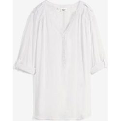 bonprix Tunikabluse aus softer Viskoseweiß 48Damen