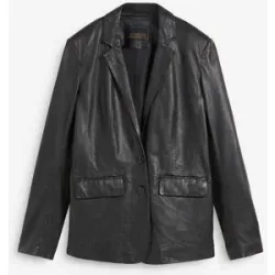 bonprix Blazer aus Lammnappaschwarz 42Damen