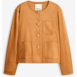 bonprix Velourslederimitat-Jackebraun 42Damen