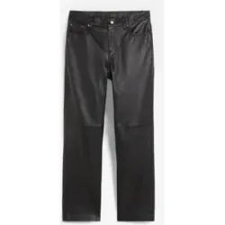 bonprix Lammnappa-Lederhoseschwarz 52Damen