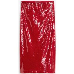 bonprix Pailletten-Midirockrot 54Damen
