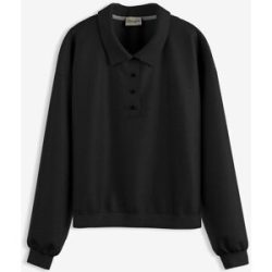 bonprix Sweatshirt aus reiner Bio-Baumwolleschwarz 52Damen