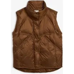 bonprix Steppweste mit recycelter Daunenbraun 40Damen