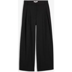 bonprix Bundfaltenhose mit Bequembund und Schlitzschwarz 38Damen