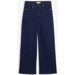 bonprix Wide-Leg-Jeans Mid Waist Bio- Baumwolleblau 48Damen