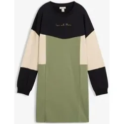 bonprix Sweatkleid aus reiner Baumwollegrün 40Damen
