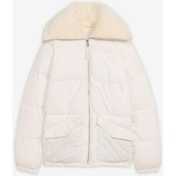 bonprix Steppjacke mit Teddykragenweiß 50Damen