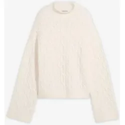 bonprix Zopfstrick Pulloverweiß 48Damen