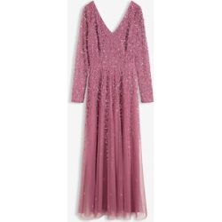 bonprix Abendkleid mit Paillettenstickereilila 38Damen