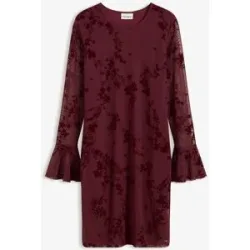 bonprix Minikleid mit Meshrot 48Damen