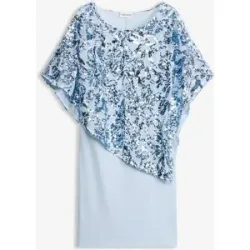 bonprix Cocktailkleid mit Pailletten-Überwurfblau 36Damen