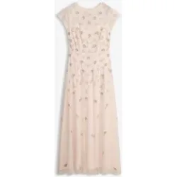 bonprix Abendkleid aus zartem Tüll mit Paillettenstickereirosa 44Damen